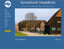Tablet Screenshot of katzenhotel.neuwuehren.de